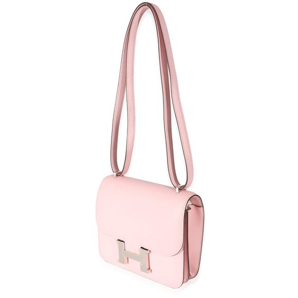 Hermès Rose Sakura Swift Constance 18 PHW - Picture 2 of 6